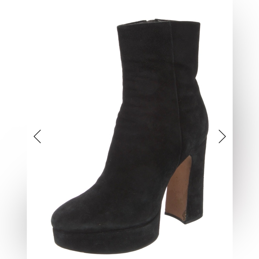 Alexandre Birman Suede Platform Booties